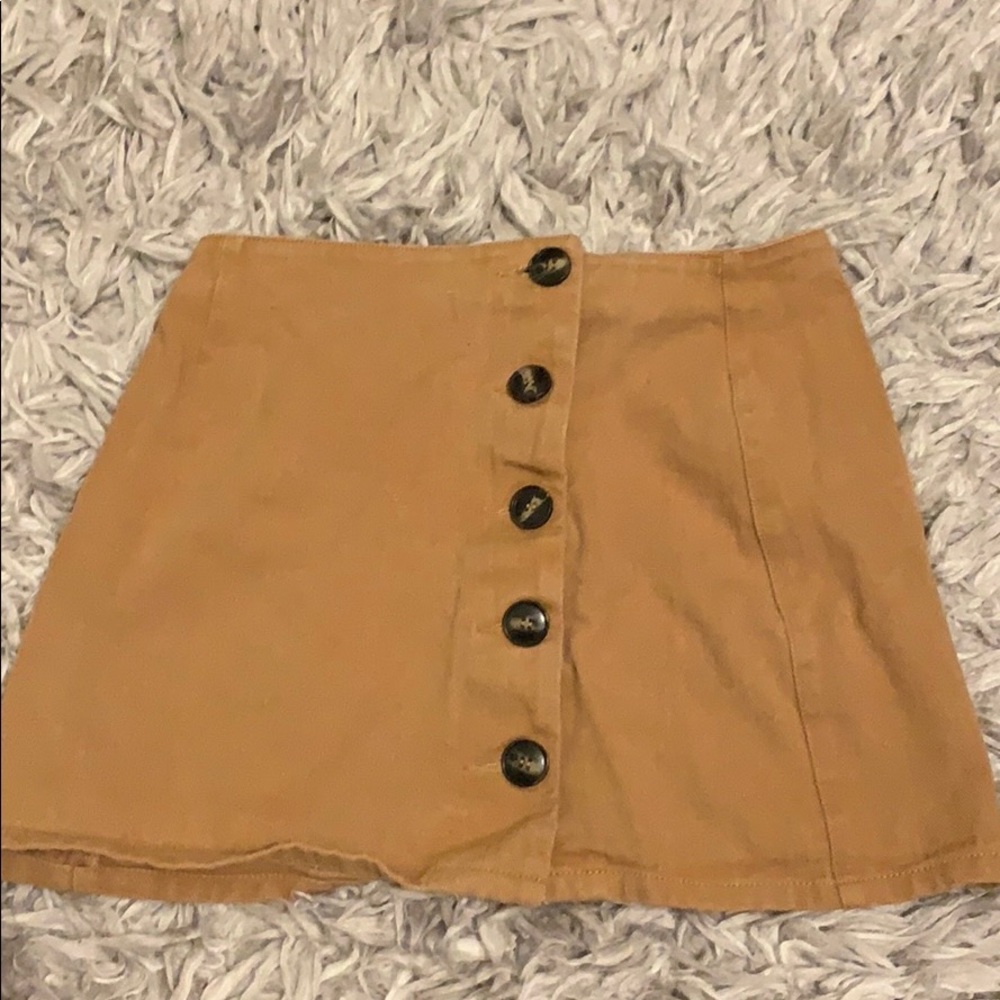 button down skirt